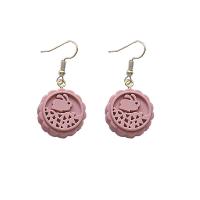 Resin Zinc Alloy Earring, with Zinc Alloy, for woman 