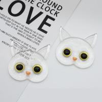 Mobile Phone DIY Decoration, Resin, Cat, clear 