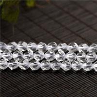 Natural Clear Quartz Beads & faceted, white 