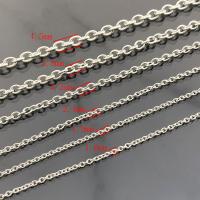 Stainless Steel Oval Chain, 304 Stainless Steel, Vacuum Ion Plating, cross chain & fashion jewelry & polished & DIY & Unisex original color 
