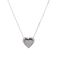 Stainless Steel Jewelry Necklace, 314 Stainless Steel, with 1.96inch extender chain, Heart, fashion jewelry & snake chain & for woman Approx 15.7 Inch 
