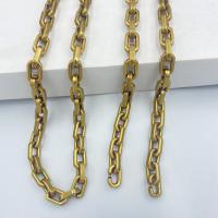 Zinc Alloy Handmade Chain, golden, 10mm 