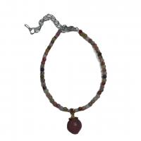 Yunnan Red Agate Bracelet, Yanyuan Agate, with Zinc Alloy, radiation protection & for woman, mixed colors, 3mm Approx 21 cm 