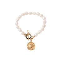 Titan Edelstahl Armband / Armreif, Titanstahl, mit Kunststoff Perlen, plattiert, für Frau, gemischte Farben, Länge:16.5 cm, verkauft von PC