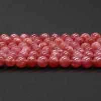 Rhodochrosit Argentinien Perle, rund, poliert, DIY, rot, 8mm, Länge:ca. 15 ZollInch, verkauft von Strang