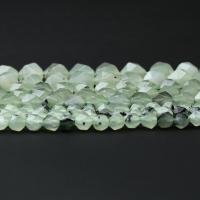 Prehnit-Perlen, Prehnit, Unregelmäßige, poliert, Star Cut Faceted & DIY & verschiedene Größen vorhanden, Länge:ca. 15 ZollInch, verkauft von Strang