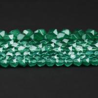 Green Aventurine Bead, Rhombus, polished, Star Cut Faceted & DIY green Approx 15 Inch 