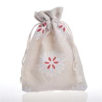 Cotton Jewelry Pouches Bags, Rectangle, printing, durable mixed colors 
