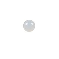 Perle Agate blanche naturelle, Rond, poli, DIY, blanc, 12mm, Vendu par PC
