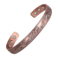Copper Cuff Bangle, fashion jewelry & for woman, 9.5mm Approx 6.89 Inch 