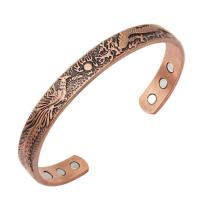 Copper Cuff Bangle, fashion jewelry & Unisex, 9.5mm Approx 6.89 Inch 