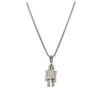 Stainless Steel Jewelry Necklace, 314 Stainless Steel, Robot, fashion jewelry & Unisex Approx 23.6 Inch 