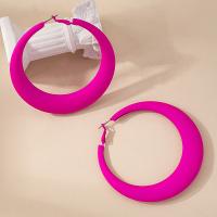 Zinc Alloy Hoop Earring, stoving varnish, fashion jewelry & for woman 