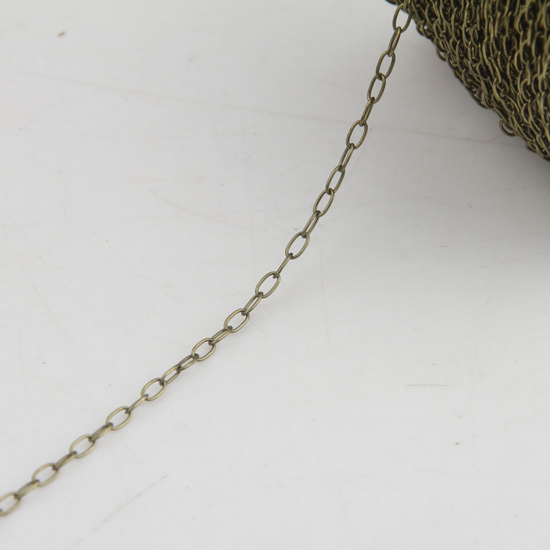 Латунная цепочка с овальными звеньями, Латунь, Другое покрытие, Овальный цепь, Много цветов для выбора, не содержит кадмий, 3.6x1.9x0.4mm, 100м/Strand, продается Strand