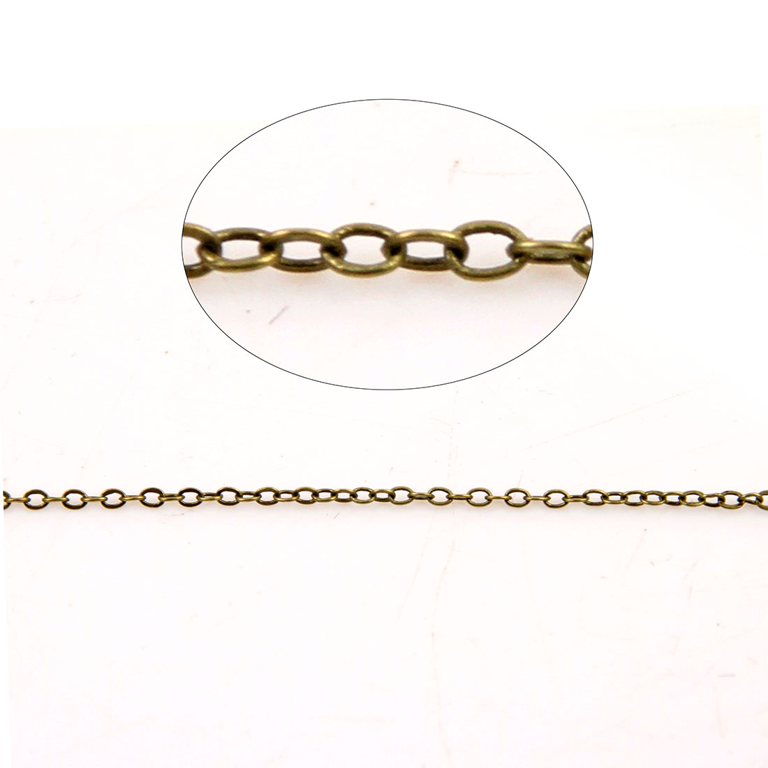 Brass Oval Chain, more colors for choice, cadmium free, 2x1.7mm, 100m/Strand, Sold By Strand