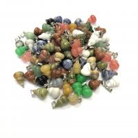 Joyas de piedras preciosas colgante, Piedra natural, Calabaza, diferentes materiales para la opción & unisexo, más colores para la opción, 14x20mm, Vendido por UD