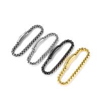 Titanium Steel Bracelet & Bangle, Vacuum Ion Plating & Unisex 6mm 