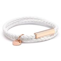 PU Leather Cord Bracelets, with Titanium Steel, plated, Unisex .75 Inch 