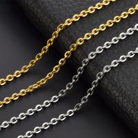 Stainless Steel Chain Necklace, 304 Stainless Steel, Vacuum Ion Plating, cross chain & fashion jewelry & DIY & Unisex cm 