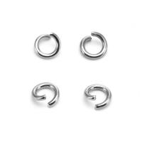 Stainless Steel Open Jump Ring, 304 Stainless Steel, Round, machine polished, DIY original color 
