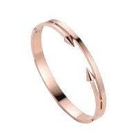 Stainless Steel Bangle, 316 Stainless Steel, Round, Vacuum Ion Plating, fashion jewelry & polished & Unisex 
