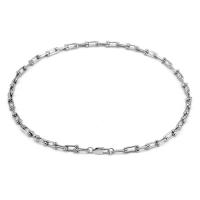 Stainless Steel Chain Necklace, 304 Stainless Steel, machine polished, fashion jewelry & DIY & Unisex, original color, 450mm cm 