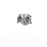 metal Anillo de dedo Cuff, chapado en color de platina, Joyería & ajustable & para mujer, tamaño:6-8, Vendido por UD