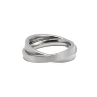 Stainless Steel Finger Ring, 314 Stainless Steel, Unisex 6mm, 2mm, US Ring 