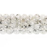 супер семь кристаллов Бусины, полированный, разный размер для выбора, белый и черный, длина:Приблизительно 14.7 дюймовый, продается Strand