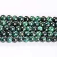 Emerald Beads, Round, polished green Approx 14.76 Inch 