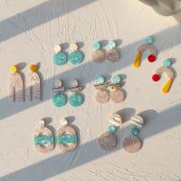 Boucle d'oreille de goutte acrylique, bijoux de mode & styles différents pour le choix & pour femme, Vendu par paire