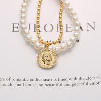 Plastik Perlen Armbänder, Titanstahl, mit Kunststoff Perlen, plattiert, für Frau, gemischte Farben, Länge:22 cm, verkauft von PC