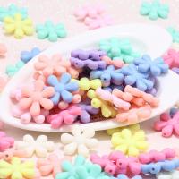 Frosted Acrylic Beads, Flower, injection moulding, DIY, mixed colors, 20-35mm 