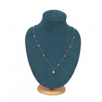Natural Freshwater Pearl Necklace, with Zinc Alloy, for woman Approx 53 cm 