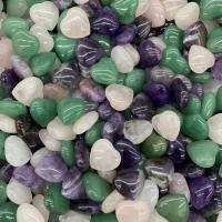 Mixed Gemstone Beads, Natural Stone, Heart, DIY  & no hole 