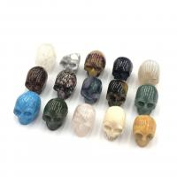 Драгоценный камень украшения, Природный камень, Череп, различные материалы для выбора, Много цветов для выбора продается PC
