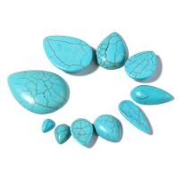 Synthetic Turquoise Cabochon, Synthetic Blue Turquoise, Teardrop, DIY blue, Approx 
