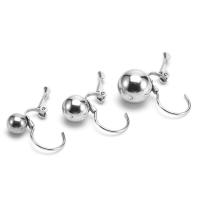 Stainless Steel Leverback Earring, 316L Stainless Steel, Round, machine polished, fashion jewelry & Unisex original color 
