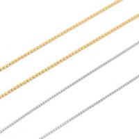 Halskette, 304 Edelstahl, Vakuum-Ionen-Beschichtung, poliert & DIY & unisex & verschiedene Größen vorhanden, keine, 400mm, Länge:40 cm, verkauft von PC