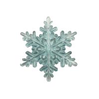 Transparent Acrylic Beads, Snowflake, injection moulding, DIY, mixed colors, 55mm 
