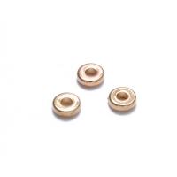 CCB Plastic Beads, Copper Coated Plastic, Donut, plated, DIY 6mm, Approx 