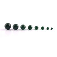 Acrylic Jewelry Beads, Round, imitation jade & DIY green, Approx 