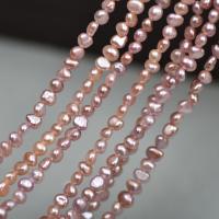 Bouton de culture des perles d'eau douce, perle d'eau douce cultivée, DIY, 3-3.5mm Environ 36-38 cm, Vendu par brin