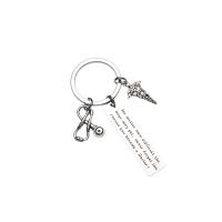 Stainless Steel Key Clasp, 304 Stainless Steel, Unisex original color 