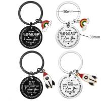 Stainless Steel Key Clasp, 304 Stainless Steel, Vacuum Ion Plating, Unisex 30mm 