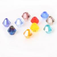 Doppelkegel Kristallperlen, Kristall, DIY & facettierte, mehrere Farben vorhanden, 6mm, ca. 12PCs/Tasche, verkauft von Tasche