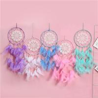 Fashion Dream Catcher, Iron, with Lace & Feather & Wood, Round, handmade, for woman .72 Inch 