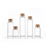 La botella de cristal para prometer, Vidrio, con tapón de madera, diverso tamaño para la opción, más colores para la opción, Vendido por UD