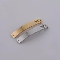 Stainless Steel Connector Bar, 304 Stainless Steel, Stick, Vacuum Ion Plating, fashion jewelry & polished & DIY & Unisex 