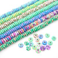 Rondelle Polymer Clay Beads, argile de polymère, abaque, goutté d'époxy, DIY, plus de couleurs à choisir Environ 2mm Environ 15.75 pouce  Vendu par sac